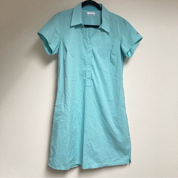 Columbia Dresses & Skirts - Columbia Women's Aqua Midi Dress Sz LG